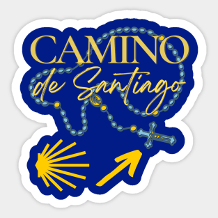 Camino de Santiago for Catholics Rosary Sticker